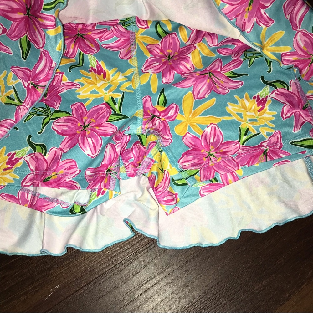 Gottex Aqua Flower Golf & Tennis Ruffle Skort NWT - Picture 4 of 8